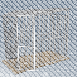 Hliníkový koterec 2x1 m