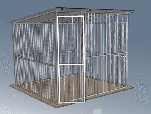 Hliníkový koterec 2x2 m