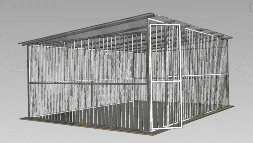 Hliníkový koterec 4x3 m