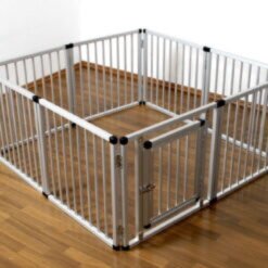 Hliníková ohrádka pre psa, 8-dielna výška 60 cm