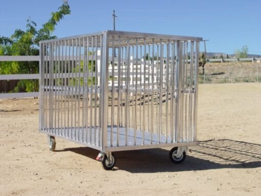 Hliníková transportná klietka/box pre psa 100x100x100 cm