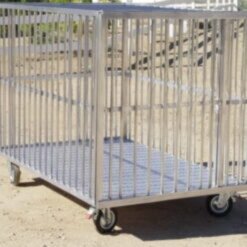 Hliníková transportná klietka/box pre psa 100x100x100 cm