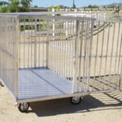 Hliníková transportná klietka/box pre psa 100x100x100 cm